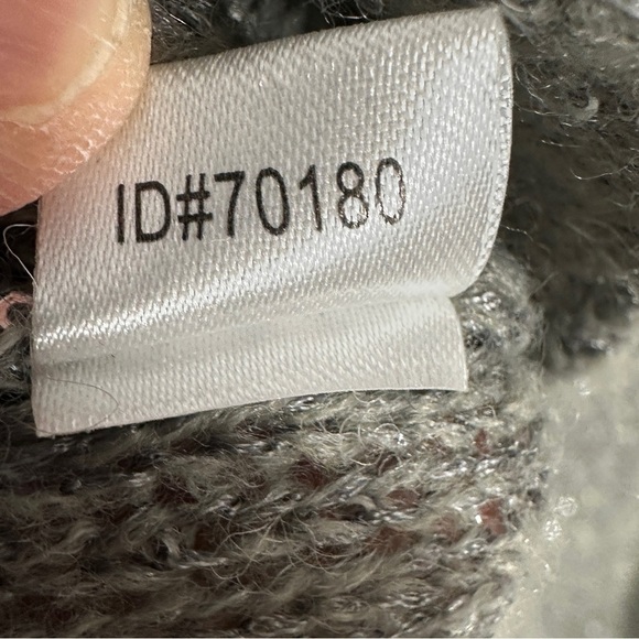 Ann Taylor size XL gray sparkly open weave sweater, lightweight, date night - Picture 7 of 10